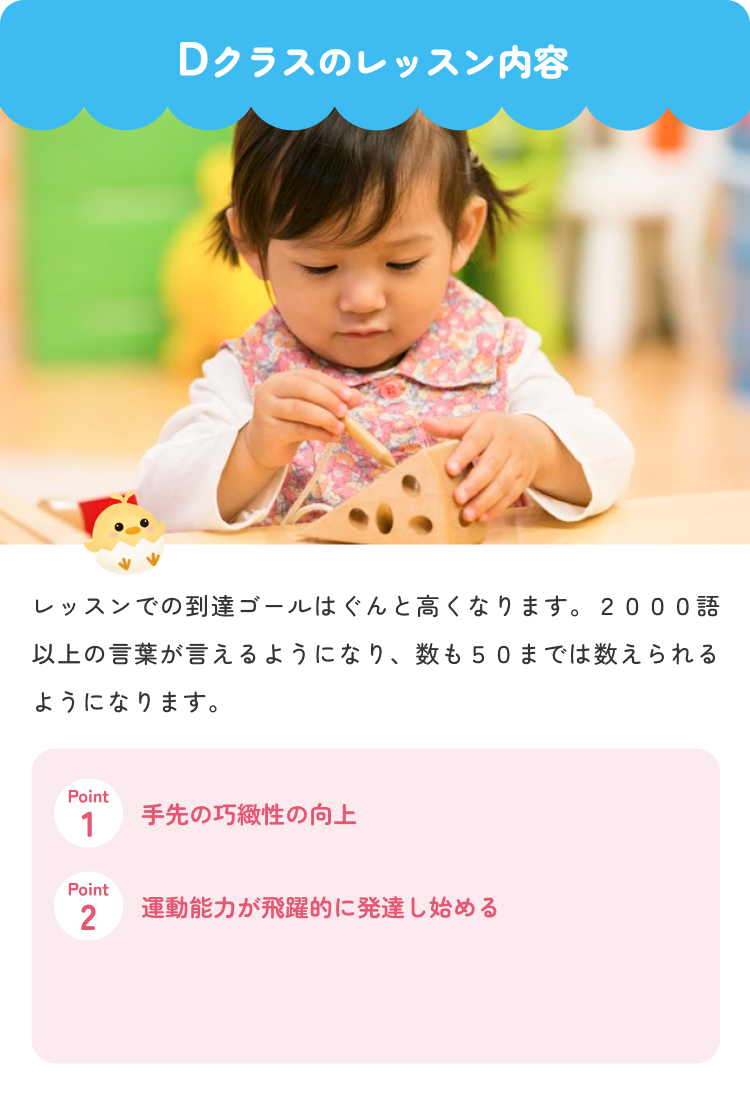 Dクラスのレッスン内容