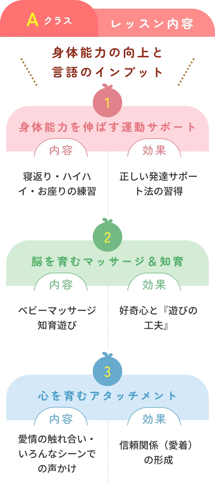 身体能力の向上と言語のインプット